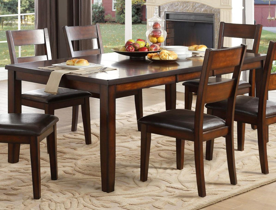 Mantello Dining Table in Cherry 5547-78 - U&U Home Budget Furniture (Carteret, NJ)