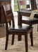 Mantello Side Chair in Cherry (Set of 2) - U&U Home Budget Furniture (Carteret, NJ)