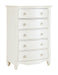 Meghan 5 Drawer Chest in White 2058WH-9 - U&U Home Budget Furniture (Carteret, NJ)