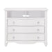 Meghan 3 Drawer Media Chest in White 2058WH-11 - U&U Home Budget Furniture (Carteret, NJ)