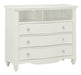 Meghan 3 Drawer Media Chest in White 2058WH-11 - U&U Home Budget Furniture (Carteret, NJ)