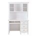 Meghan Writing Hutch/ Desk Set in White 2058WH-14* - U&U Home Budget Furniture (Carteret, NJ)