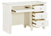 Meghan 3 Drawer Writing Desk in White 2058WH-15 - U&U Home Budget Furniture (Carteret, NJ)
