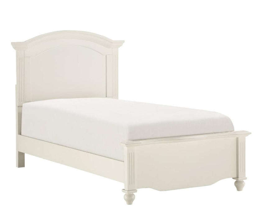 Meghan Full Panel Bed in White 2058WHF-1* - U&U Home Budget Furniture (Carteret, NJ)