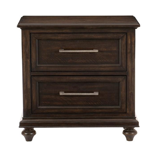 Cardona Nightstand in Driftwood Charcoal 1689-4 - U&U Home Budget Furniture (Carteret, NJ)