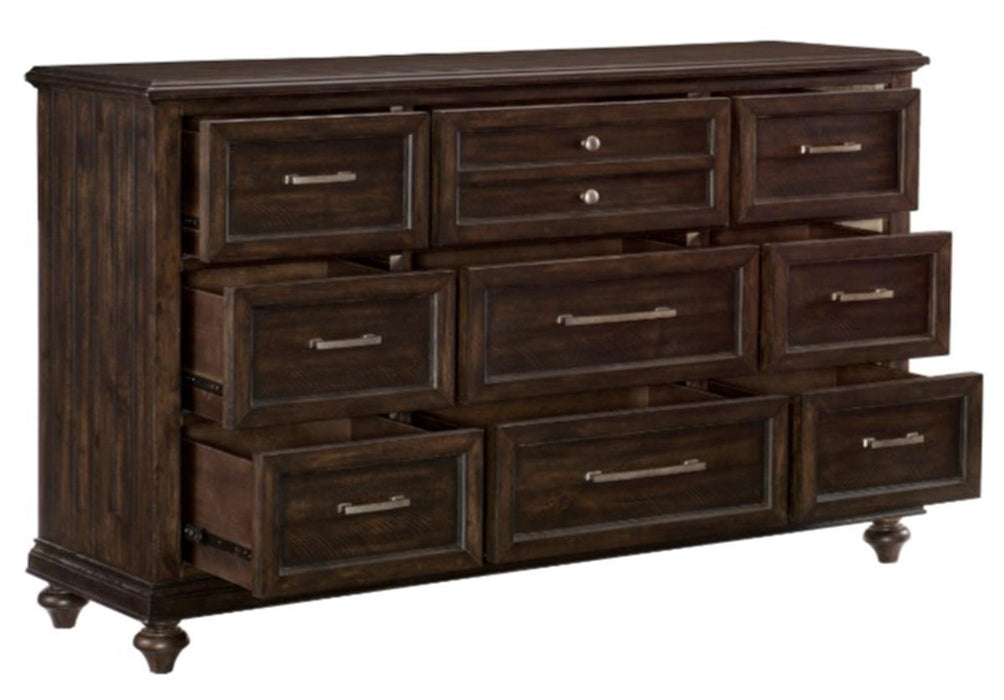 Cardona Dresser in Driftwood Charcoal 1689-5 - U&U Home Budget Furniture (Carteret, NJ)