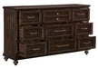 Cardona Dresser in Driftwood Charcoal 1689-5 - U&U Home Budget Furniture (Carteret, NJ)