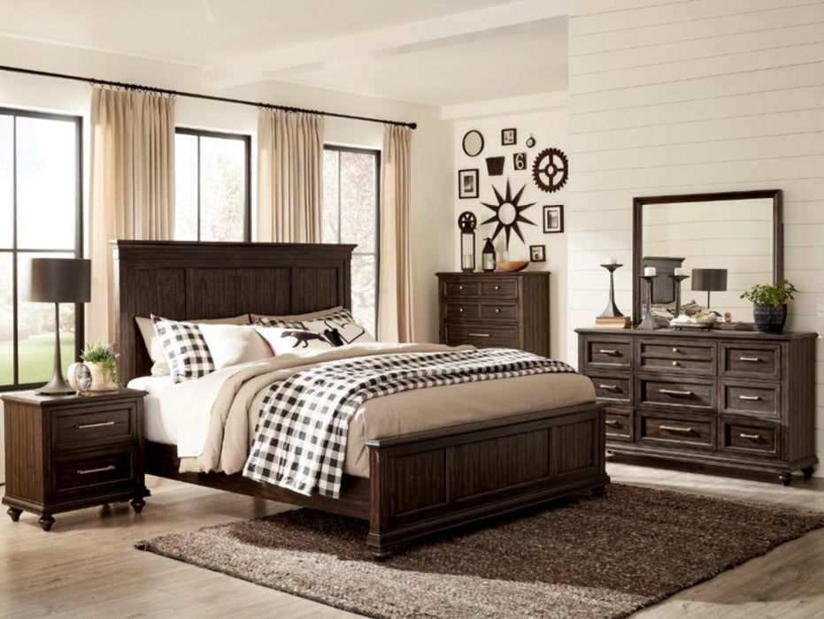 Cardona Mirror in Driftwood Charcoal 1689-6 - U&U Home Budget Furniture (Carteret, NJ)