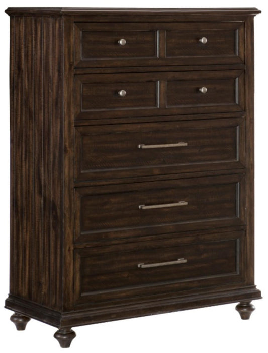 Cardona Chest in Driftwood Charcoal 1689-9 - U&U Home Budget Furniture (Carteret, NJ)