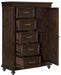 Cardona Wardrobe Chest in Driftwood Charcoal 1689-10 - U&U Home Budget Furniture (Carteret, NJ)