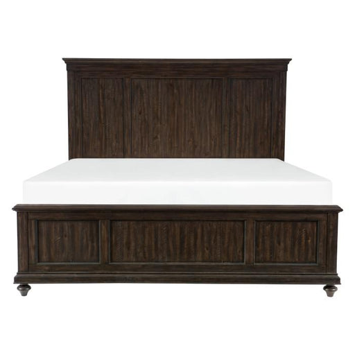 Cardona Queen Panel Bed in Driftwood Charcoal 1689-1* - U&U Home Budget Furniture (Carteret, NJ)