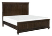 Cardona Queen Panel Bed in Driftwood Charcoal 1689-1* - U&U Home Budget Furniture (Carteret, NJ)
