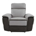 Laertes Power Reclining Chair in Taupe Gray 8318-1PW - U&U Home Budget Furniture (Carteret, NJ)