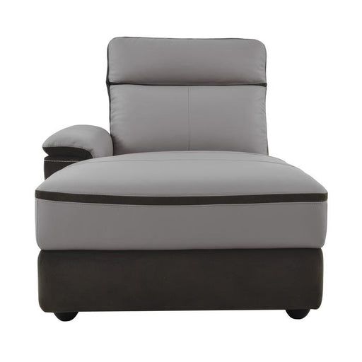 Laertes Left Side Chaise in Taupe Gray 8318-5L - U&U Home Budget Furniture (Carteret, NJ)