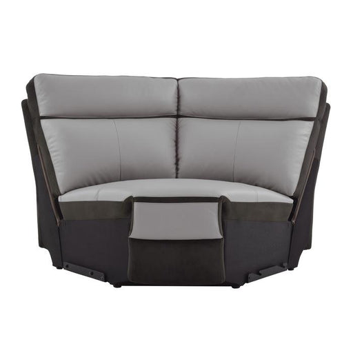 Laertes Corner Seat in Taupe Gray 8318-CR - U&U Home Budget Furniture (Carteret, NJ)