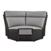 Laertes Corner Seat in Taupe Gray 8318-CR - U&U Home Budget Furniture (Carteret, NJ)