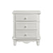 Clementine 3 Drawer Night Stand in White B1799-4 - U&U Home Budget Furniture (Carteret, NJ)