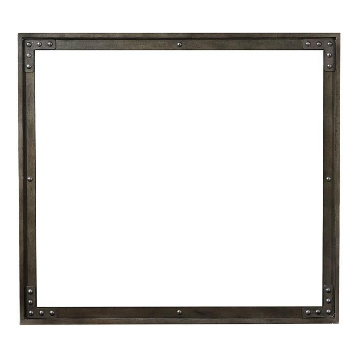 Holverson Mirror in Rustic Brown & Gunmetal 1715-6 - U&U Home Budget Furniture (Carteret, NJ)