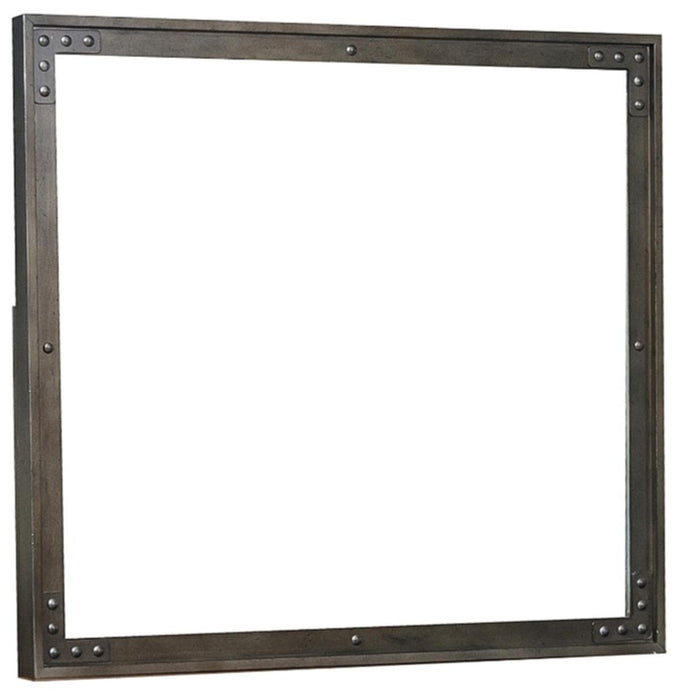 Holverson Mirror in Rustic Brown & Gunmetal 1715-6 - U&U Home Budget Furniture (Carteret, NJ)