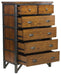 Holverson Chest in Rustic Brown & Gunmetal 1715-9 - U&U Home Budget Furniture (Carteret, NJ)