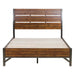 Holverson King Platform Bed in Rustic Brown & Gunmetal 1715K-1EK* - U&U Home Budget Furniture (Carteret, NJ)