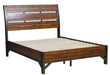 Holverson King Platform Bed in Rustic Brown & Gunmetal 1715K-1EK* - U&U Home Budget Furniture (Carteret, NJ)