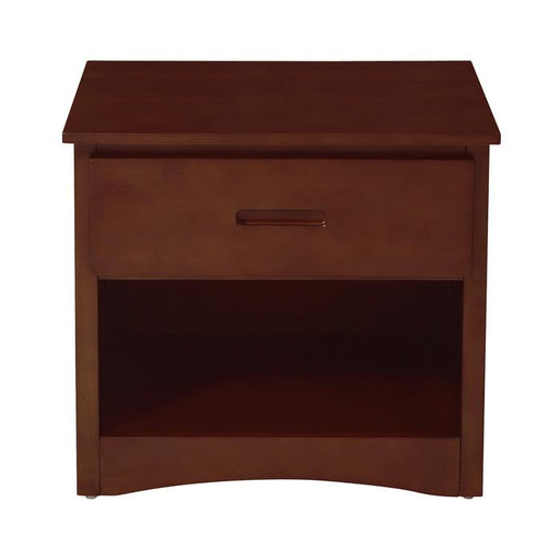 Rowe 1 Drawer Night Stand in Dark Cherry B2013DC-4 - U&U Home Budget Furniture (Carteret, NJ)