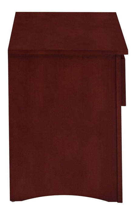 Rowe 1 Drawer Night Stand in Dark Cherry B2013DC-4 - U&U Home Budget Furniture (Carteret, NJ)
