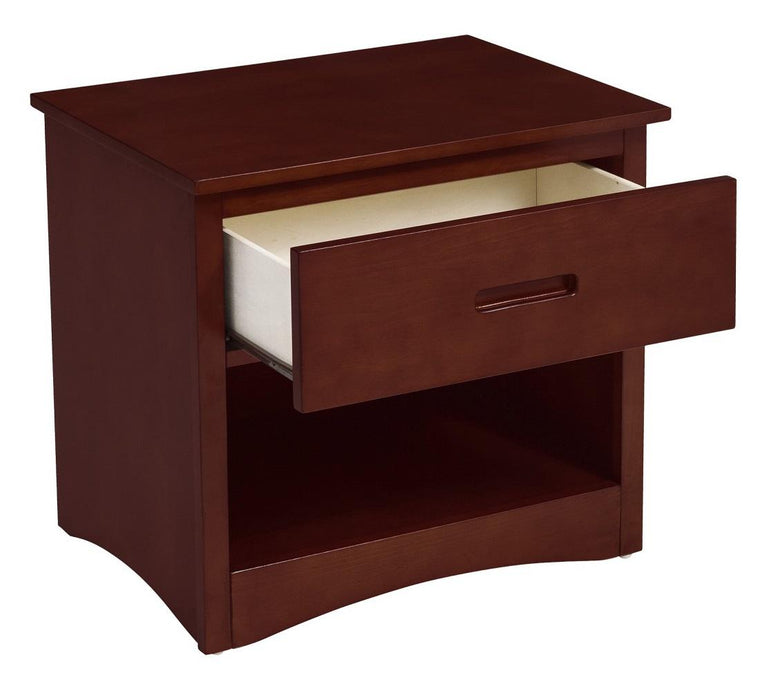 Rowe 1 Drawer Night Stand in Dark Cherry B2013DC-4 - U&U Home Budget Furniture (Carteret, NJ)