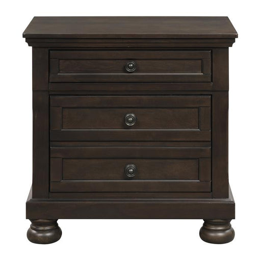 Begonia Nightstand in Gray 1718GY-4 - U&U Home Budget Furniture (Carteret, NJ)