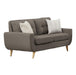 Deryn Loveseat in Gray 8327GY-2 - U&U Home Budget Furniture (Carteret, NJ)