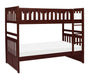 Rowe Twin/Twin Bunk Bed in Dark Cherry B2013DC-1* - U&U Home Budget Furniture (Carteret, NJ)