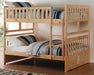 Bartly Full/Full Bunk Bed in Natural B2043FF-1* - U&U Home Budget Furniture (Carteret, NJ)