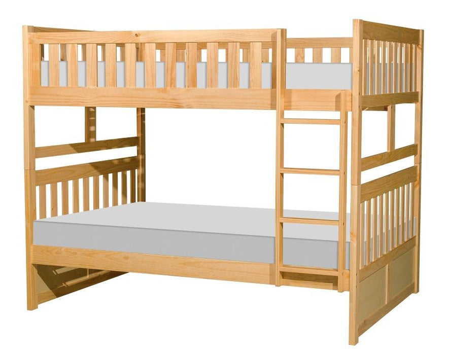 Bartly Full/Full Bunk Bed in Natural B2043FF-1* - U&U Home Budget Furniture (Carteret, NJ)