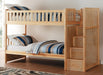 Bartly Bunk Bed w/ Reversible Storage in Natural B2043SB-1* - U&U Home Budget Furniture (Carteret, NJ)