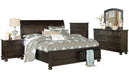 Begonia Queen Platform Bed in Gray 1718GY-1* - U&U Home Budget Furniture (Carteret, NJ)