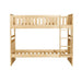 Bartly Twin/Twin Bunk Bed in Natural B2043-1* - U&U Home Budget Furniture (Carteret, NJ)