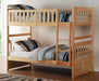Bartly Twin/Twin Bunk Bed in Natural B2043-1* - U&U Home Budget Furniture (Carteret, NJ)