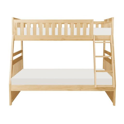 Bartly Twin/Full Bunk Bed in Natural B2043TF-1* - U&U Home Budget Furniture (Carteret, NJ)