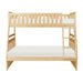 Bartly Twin/Full Bunk Bed in Natural B2043TF-1* - U&U Home Budget Furniture (Carteret, NJ)