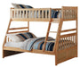 Bartly Twin/Full Bunk Bed in Natural B2043TF-1* - U&U Home Budget Furniture (Carteret, NJ)