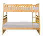 Bartly Twin/Full Bunk Bed in Natural B2043TF-1* - U&U Home Budget Furniture (Carteret, NJ)