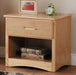 Bartly 1 Drawer Night Stand in Natural B2043-4 - U&U Home Budget Furniture (Carteret, NJ)