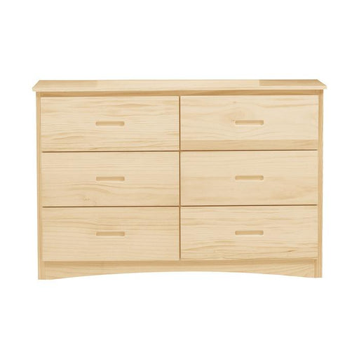 Bartly 6 Drawer Dresser in Natural B2043-5 - U&U Home Budget Furniture (Carteret, NJ)