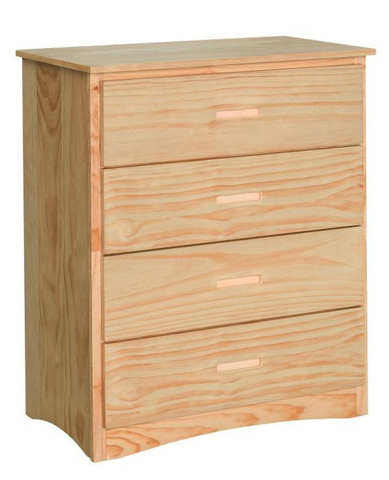 Bartly 4 Drawer Chest in Natural B2043-9 - U&U Home Budget Furniture (Carteret, NJ)