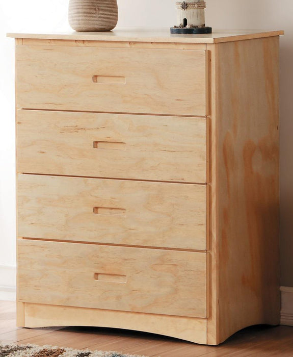 Bartly 4 Drawer Chest in Natural B2043-9 - U&U Home Budget Furniture (Carteret, NJ)