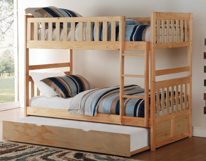Bartly Twin Trundle in Natural B2043-R - U&U Home Budget Furniture (Carteret, NJ)