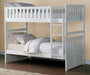 Galen Twin/Twin Bunk Bed in White B2053W-1* - U&U Home Budget Furniture (Carteret, NJ)
