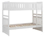Galen Twin/Twin Bunk Bed in White B2053W-1* - U&U Home Budget Furniture (Carteret, NJ)