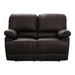 Cassville Double Reclining Loveseat in Dark Brown 8403-2 - U&U Home Budget Furniture (Carteret, NJ)